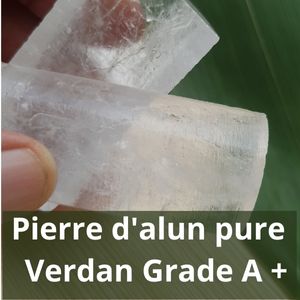 Pierre d'alun Grade A+ pure cristal
